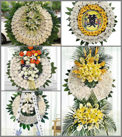 山西运城万荣县裴庄乡岔门口村花圈速递